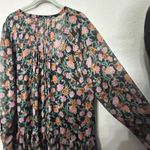 Free People NEW See It Through Dress Black Floral Combo Flowy Maxi MD Romantic Photo 7