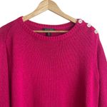 Lauren Ralph Lauren Women Black Label Tunic Sweater 1X Preppy Academia Travel Pink Photo 7