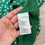 Urban Outfitters ‎ green printed tie front cropped blouse Photo 4