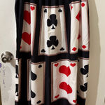 Queen of hearts Vegas theme playing card maxi skirt. New, never worn Multiple Size XXL Photo 0