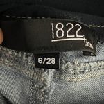 1822 Denim  Maternity Skinny Jeans Light Wash Distressed Faded Pull On Sz‎ 6 / 28 Photo 1