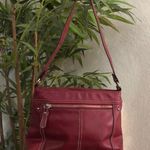 90s/2000s Y2K Vintage Burgundy res leather shoulder hand bag purse. #whimsygoth #grunge #tomantic #coquette #western boho Photo 1