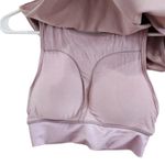 Klassy Network Brami Built In Bra Cropped Tank Top Crew Neck Padded Pink Medium Photo 4