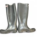 Hunter Original Tall Gloss Rain Boots Women’s Size 8M Gray Waterproof W23616 Photo 5