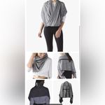 Lululemon EUC  Vinyasa Wrap Scarf Grey Black Photo 9