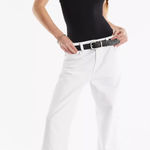 Free People  We The Free Tinsley Baggy High-Rise Jeans in White Photo 0