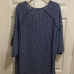 Botanique vneck shirt 3/4 length sleeves Navy and white stripes size 3X Photo 2