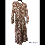 Rhode Mai Gathered Floral Print Cotton Poplin Midi Dress Multiple Photo 5