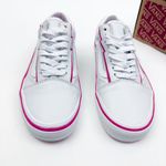 Vans  Old Skool Bolt Pop Pink Glow Lace Up Sneakers Skate Shoes White Pink Photo 2