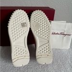 Salvatore Ferragamo $685 NEW Womens Cube Sneakers Pink Red Velvet Luxe size 6 Photo 4