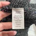 Talbots Gray Multicolor Speckles Long Slouchy Funnel Collar Cardigan Sweater Photo 8