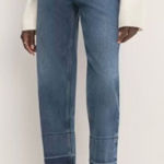 Everlane The Way High Jean distressed NEW straight leg 33 regular abyss Photo 0