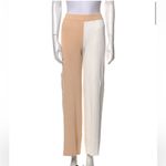 Torn By Ronny Kobo NWT Ronny Kobo Two Tone Ribbed Knit Pants Wide Leg Stretchy Beach Clean Girl szM Photo 6