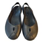 Crocs Iconic Comfort Oliva II Womens 8 Black Slip on Slingback Cushion Flats‎ Photo 4