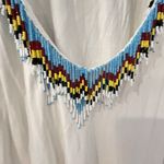 Boston Proper White Beaded Tasseled Tank Top Shirt Size Small Photo 1