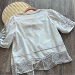 Vineyard Vines  just peachy white eyelet tie front top‎ Photo 7