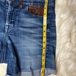 Madewell  denim cut off w/ faux leather pockets sz 26 Photo 4