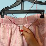 Victoria’s secret pink and white 2 piece satin pajama set size L Size L Photo 4