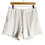 AYR The Waffle Cone Seashell White Knit Drawstring Lounge Shorts Size XS Photo 0