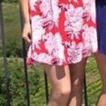 Leith Red Floral Racerback Dress Photo 0