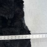Saks 5th Avenue Saks Fifth Avenue genuine Rabbit Fur Vest Sleeveless Black Size S/M‎ NWOT Photo 1