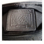 Coach Women's  Black Leather Soho Crossbody Bag One Size with White Stitching Photo 8