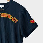 Sandro  Paris Black Graphic T Shirt Play With Your Heart Medium Photo 3