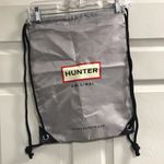 Hunter  Boots Gray Drawstring Back Pack Tote Bag - VGUC Photo 0