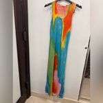 ZARA  long printed rainbow knit dress small Photo 5