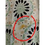 Loft Ann Taylor Patterned Skirt Green White Tan A-Line Flare 0 Photo 6