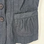 Dazz Blazer Jacket Blouse Women's Size Small Blue Y2k Photo 5