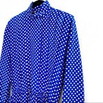 Talbots  Vintage Mock Neck Belted Polka Dot Dress Size 4 Photo 1
