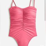 J.Crew Ruched Sweetheart One Piece Swimsuit Red Size 22 NWT Photo 8