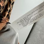 ZARA  Orange Brown Animal Print Long Sleeve Casual Top Women's Medium Photo 4