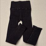 Free People NEW!  Movement HAPPINESS RUNS Ribbed BLACK High Waist Leggings XS/S Photo 4