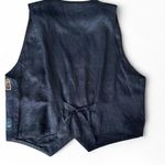 Boho Elephant Embroidered Vest | Vintage Kāra•vān | Folk Art India | Size M Black Size M Photo 2