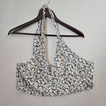 Abound  Floral Halter Top Daisy Print V-Neck Casual Neutral Size 2X Plus Feminine Photo 10