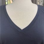 CAbi Charcoal Tee Shirt Soft Stretch Tempt V-Neck Dolman Sleeves Relaxed Fit Photo 1