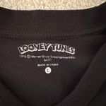 Looney Tunes Vtg  Woman’s Black  Embroidered Holiday Tweets, Sz L. Photo 5