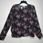 J.Crew  Women’s Printed Puff-Sleeve Top Blouse Long Sleeve M Photo 0