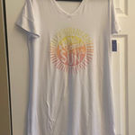 Sleep‎ Chic Here Womens Medium Here Comes the Sun White Nightgown Sleep NEW Photo 0