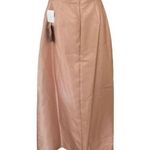 Alfred Sung NWT High Neck Halter Satin Pockets Maxi Dress 18 Toasted Sugar Pink Photo 10