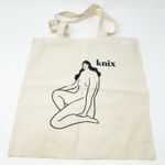 Knix Leia Bryans Nude Art Body Positivity Reusable Cotton Canvas Tote Bag Cream Photo 0