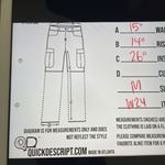 Joie  Size M Beige Striped Linen Blend Pull On Pants Pockets 26" Inseam Photo 5