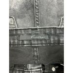 Kancan Kayla High Rise Frayed Hem Distressed Denim Cut Off Shorts Size S Black Photo 2