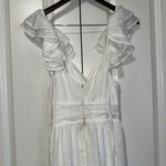 Altar'd State Anna Flutter Sleeve Maxi Dress White NWT S Defect Photo 3
