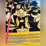 Phase 7 Seven sleeveless sheath dress size 10 Yellow Black floral midi EUC Photo 6