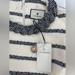 Tuckernuck Navy Stripe Tweed Sleeveless Crew Neck Jackie Mini Dress Size S Blue Photo 3