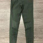Alo Yoga Jungle Green Moto Gym Workout Leggings Small Photo 5