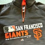 Majestic SAN FRANCISCO GIANTS Fan Fashion MLB 1/4 Zip Track Jacket Sz M Photo 1